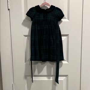 Edgehill Collection Plaid Dress in Black and Green